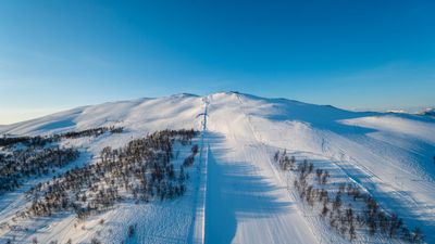 Sollifjellet sett fra luften