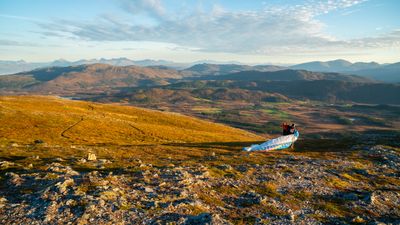 The launch area at Storlitinden