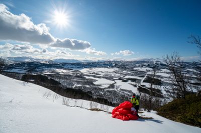 The launch area at Svartdalsåsen